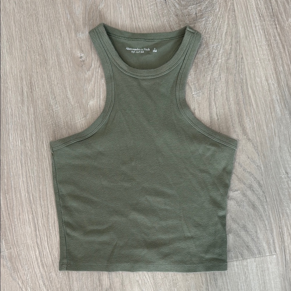 Abercrombie & Fitch Olive Green Tank Top